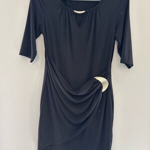 Thalia Sodi Black Dress with Silver Detail